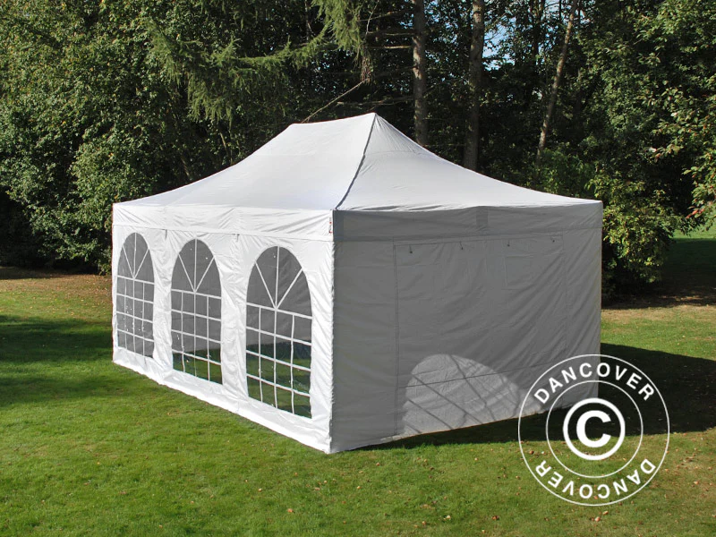 Namiot Ekspresowy FleXtents Xtreme 50 Vintage Style 4x6m Biały, mq 8 ściany boczne - Image 31