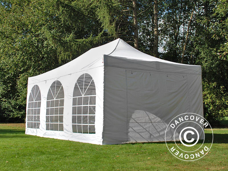 Namiot Ekspresowy FleXtents Xtreme 50 Vintage Style 4x6m Biały, mq 8 ściany boczne - Image 32