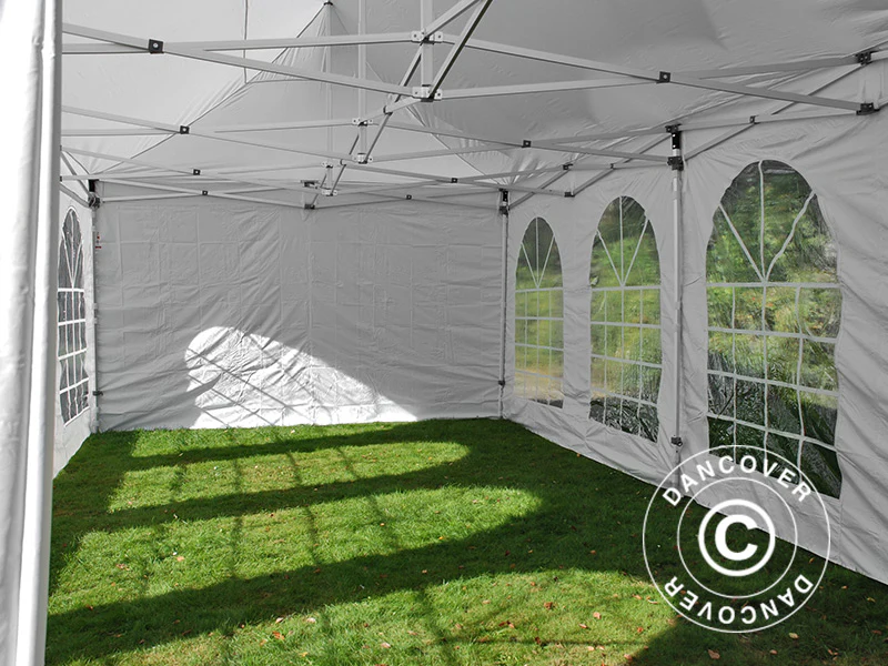Namiot Ekspresowy FleXtents Xtreme 50 Vintage Style 4x8m Bialy, mq 6 sciany boczne - Image 14