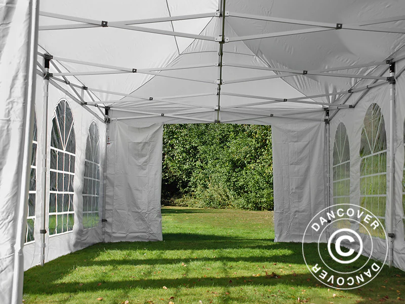 Namiot Ekspresowy FleXtents Xtreme 50 Vintage Style 4x8m Bialy, mq 6 sciany boczne - Image 20