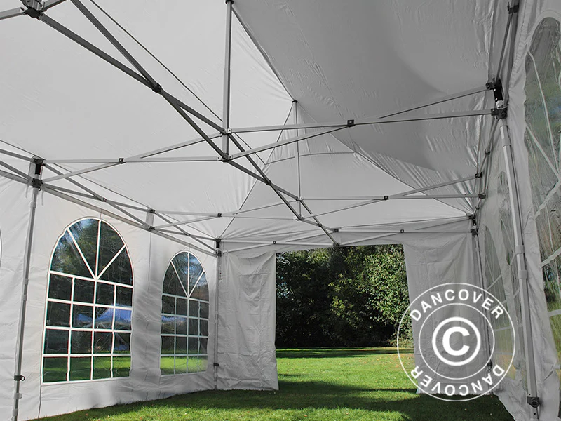 Namiot Ekspresowy FleXtents Xtreme 50 Vintage Style 4x8m Bialy, mq 6 sciany boczne - Image 22