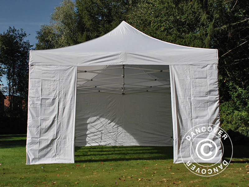 Namiot Ekspresowy FleXtents Xtreme 50 Vintage Style 4x8m Bialy, mq 6 sciany boczne - Image 9
