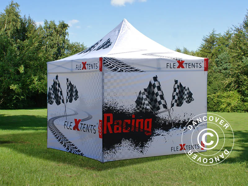 Namiot ekspresowy FleXtents Xtreme 50 z pełnym zadrukiem cyfrowym, 3x3m, zawierający 4 ściany boczne - Image 7