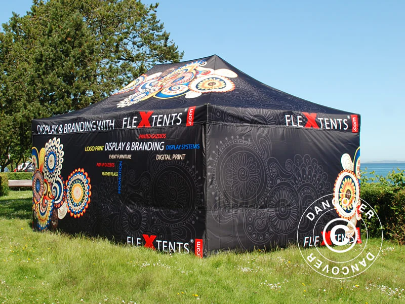 Namiot ekspresowy FleXtents Xtreme 50 z pełnym zadrukiem cyfrowym, 3x6m, zawierający 4 ściany boczne - Image 5