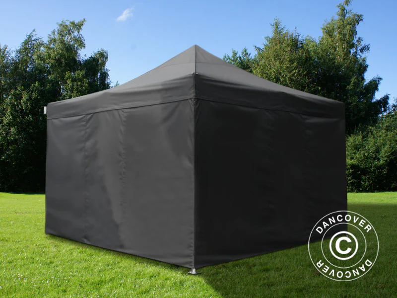 Namiot Ekspresowy FleXtents Xtreme 60 4x4m Czarny, mq 4 ściany boczne - Image 4