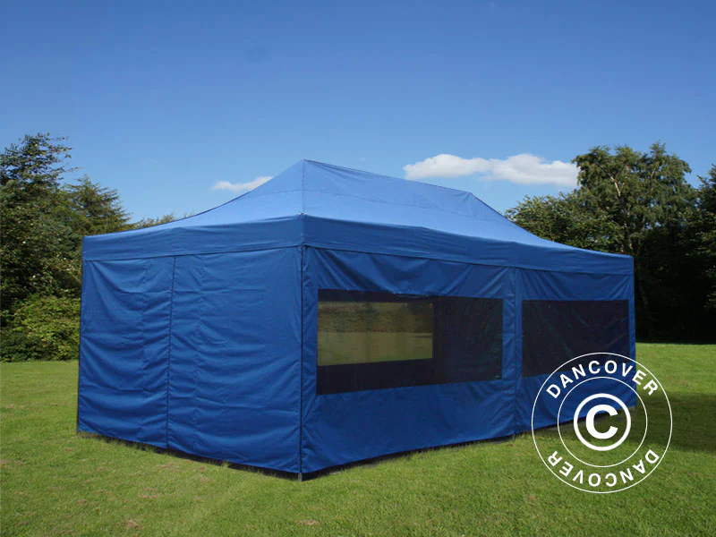 Namiot ekspresowy FleXtents Xtreme 60 4x8m Niebieski, mq 6 ściany boczne - Image 2