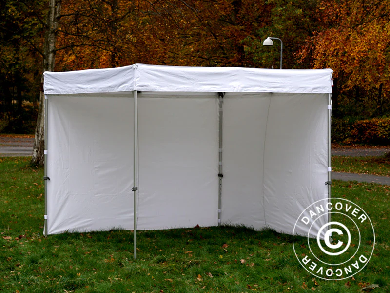 Namiot FleXtents® PRO Exhibition ze ścianami bocznymi, 3x3m, biały, trudnopalny - Image 11