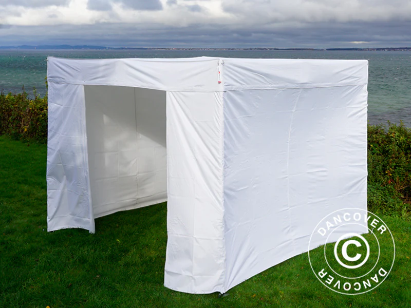 Namiot FleXtents® PRO Exhibition ze ścianami bocznymi, 3x3m, biały, trudnopalny - Image 19