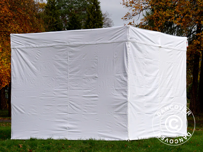 Namiot FleXtents® PRO Exhibition ze ścianami bocznymi, 3x3m, biały, trudnopalny - Image 26