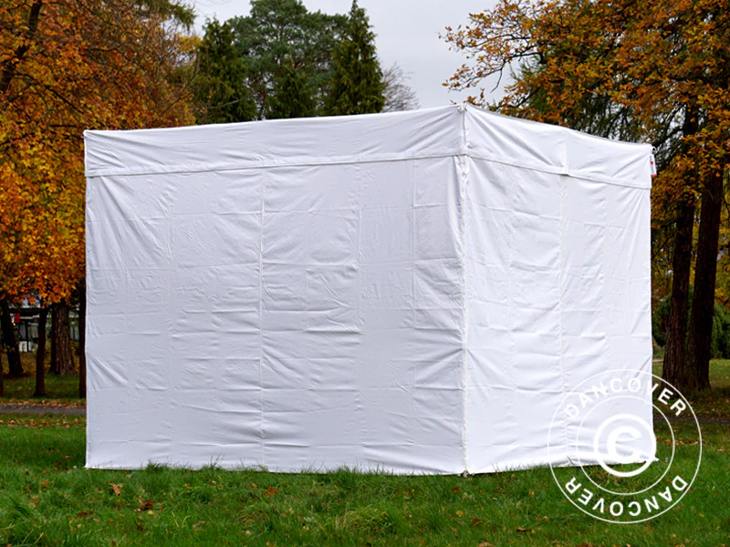 Namiot FleXtents® PRO Exhibition ze ścianami bocznymi, 3x3m, biały, trudnopalny - Image 27