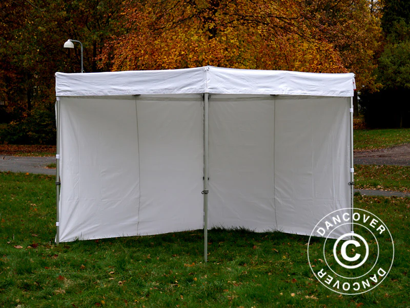 Namiot FleXtents® Xtreme Exhibition 50 ze ścianami bocznymi, 3x3m, biały, trudnopalny - Image 12