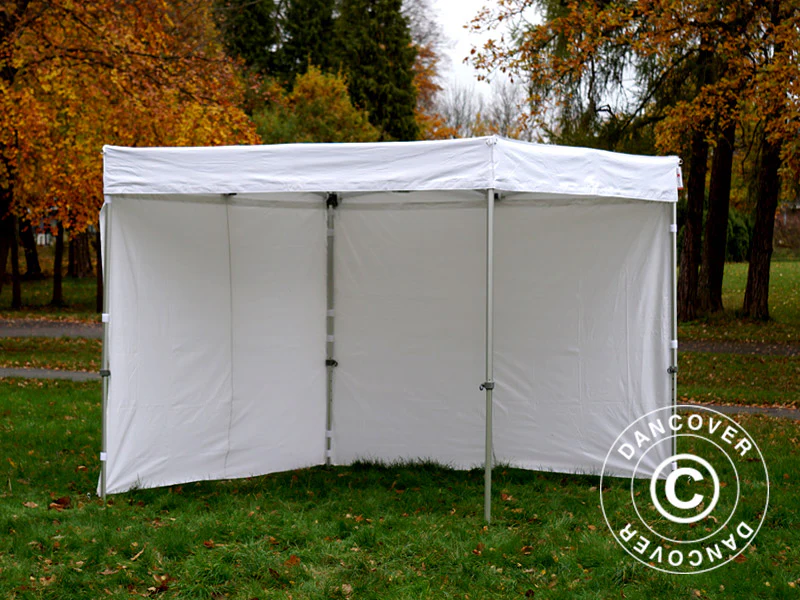 Namiot FleXtents® Xtreme Exhibition 50 ze ścianami bocznymi, 3x3m, biały, trudnopalny - Image 13