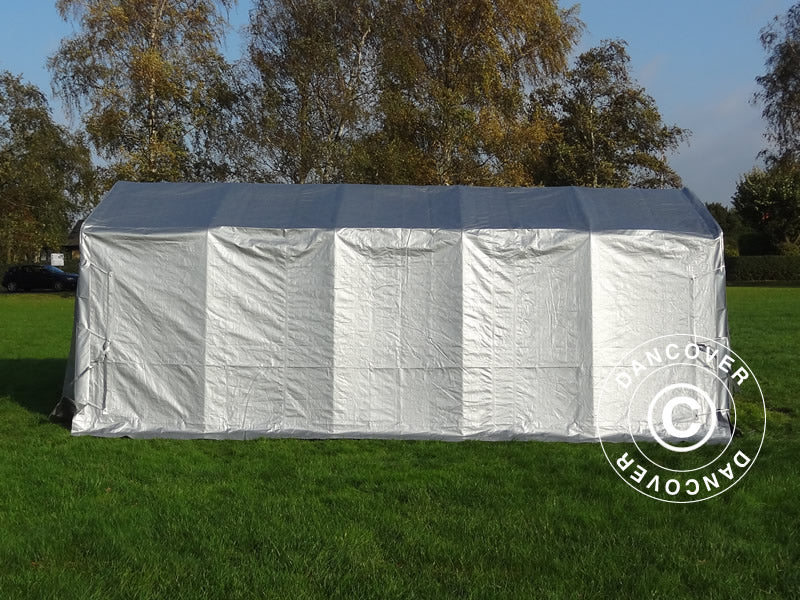 Namiot garażowy PRO 3,3x6x2,4m PE, Szary - Image 4