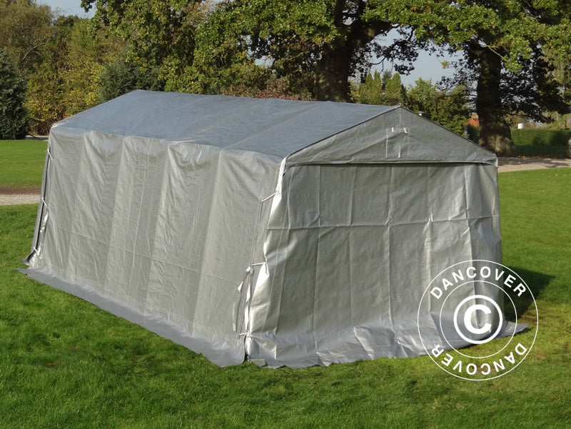 Namiot garażowy PRO 3,3x6x2,4m PE, Szary - Image 8