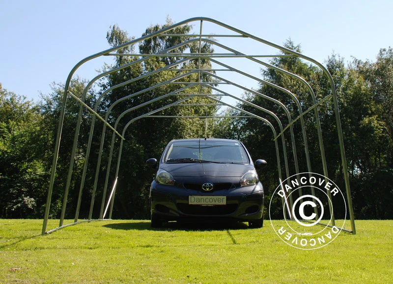 Namiot garażowy PRO 3,6x6x2,7m PCV z podłogą, szary - Image 12