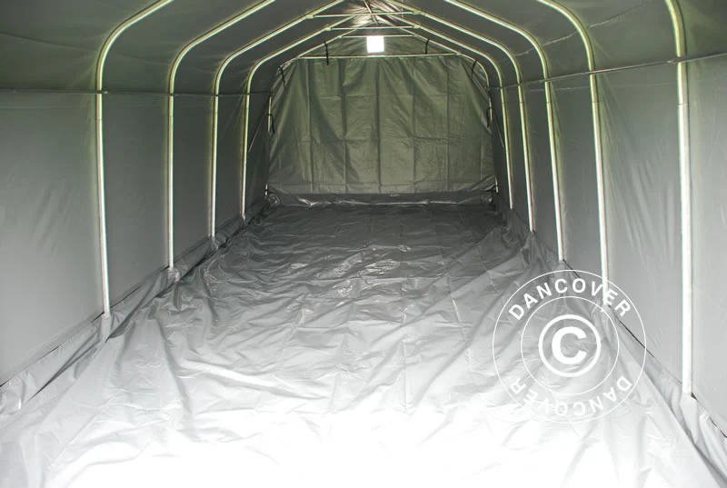 Namiot garażowy PRO 3,6x6x2,7m PCV z podłogą, szary - Image 6