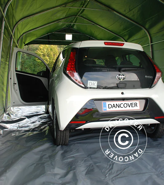Namiot garażowy PRO 3,6x6x2,7m PCV z podłogą, zielony - Image 5