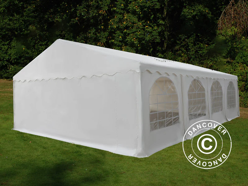 Namiot imprezowy Basic 6x8m PVC 700, Biały - Image 3