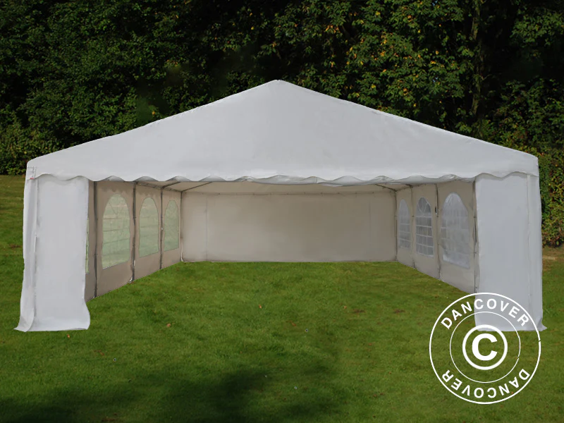Namiot imprezowy Basic 6x8m PVC 700, Biały - Image 4