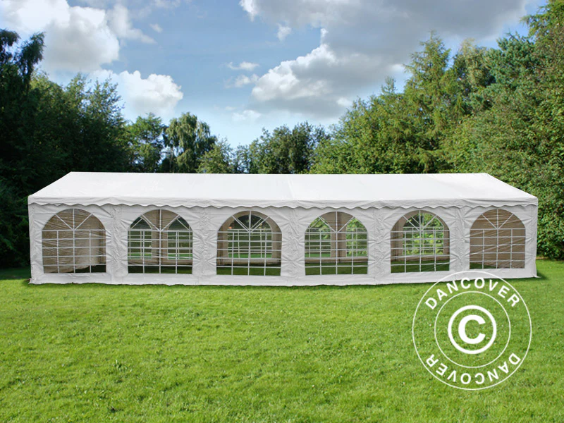 Namiot imprezowy Exclusive 5x12m PVC 900, Biały - Image 3