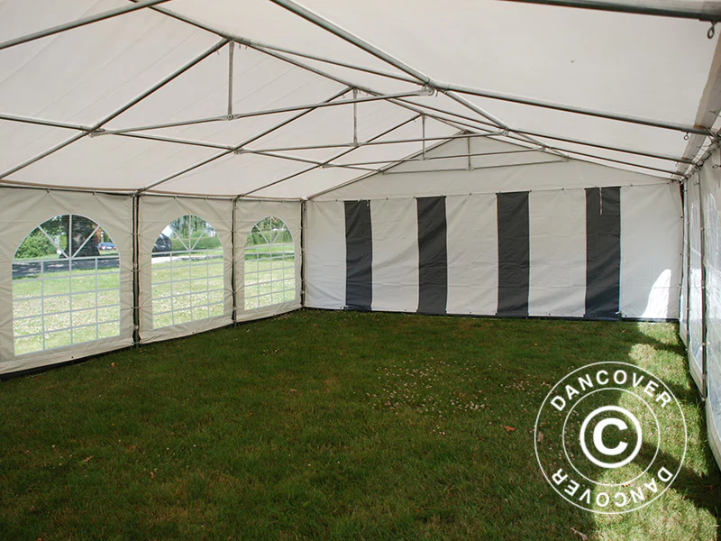 Namiot imprezowy Exclusive 6x10m PVC 900, Szary/Biały - Image 14