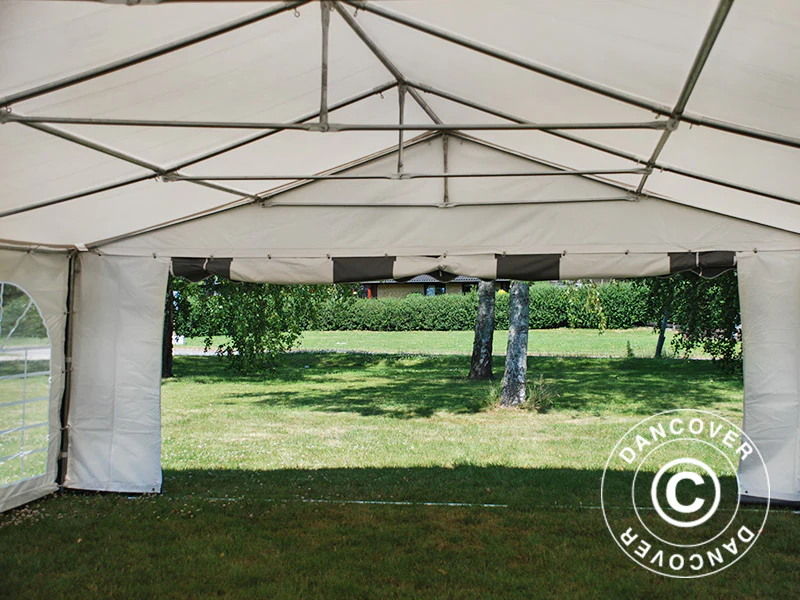 Namiot imprezowy Exclusive 6x10m PVC 900, Szary/Biały - Image 16