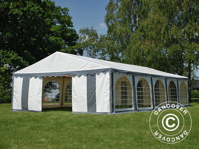 Namiot imprezowy Exclusive 6x10m PVC 900, Szary/Biały - Image 5