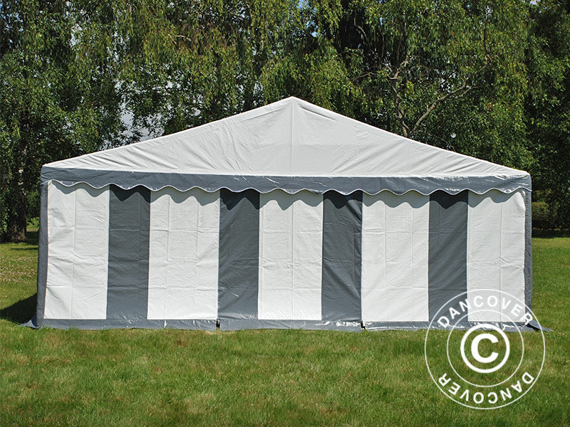 Namiot imprezowy Exclusive 6x10m PVC 900, Szary/Biały - Image 7