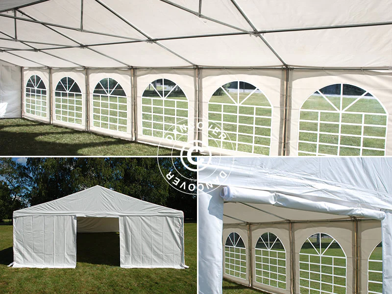 Namiot imprezowy Exclusive 6x12m PVC 900, "Arched", Biały - Image 12