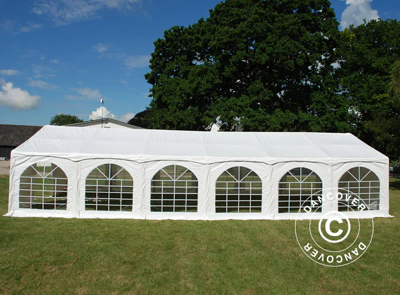 Namiot imprezowy Exclusive 6x12m PVC 900, "Arched", Biały - Image 2