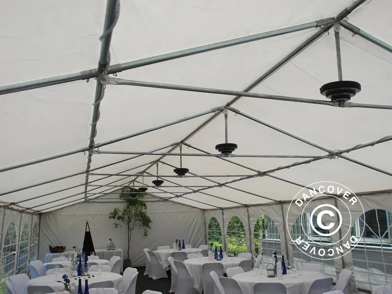 Namiot imprezowy Exclusive 6x12m PVC 900, Biały - Image 11