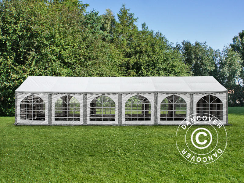 Namiot imprezowy Exclusive 6x12m PVC 900, Szary/Biały - Image 2