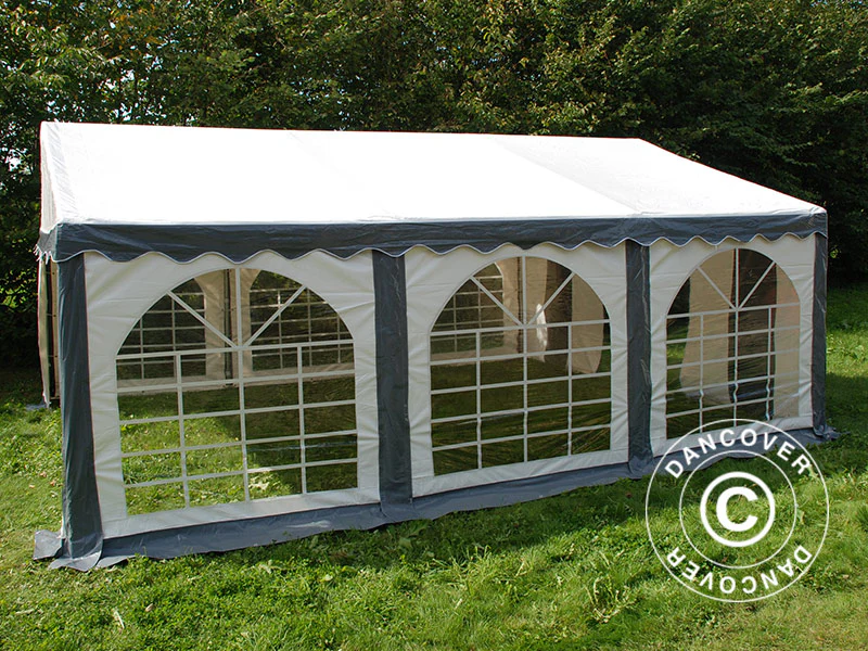 Namiot imprezowy Original 3x6m PVC 900, Szary/Biały - Image 3