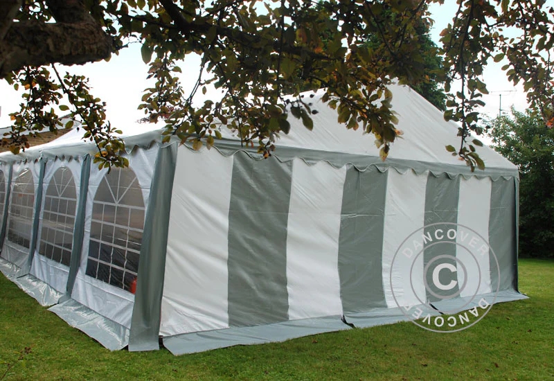 Namiot imprezowy Original 4x10m PVC 900, Szary/Biały - Image 7