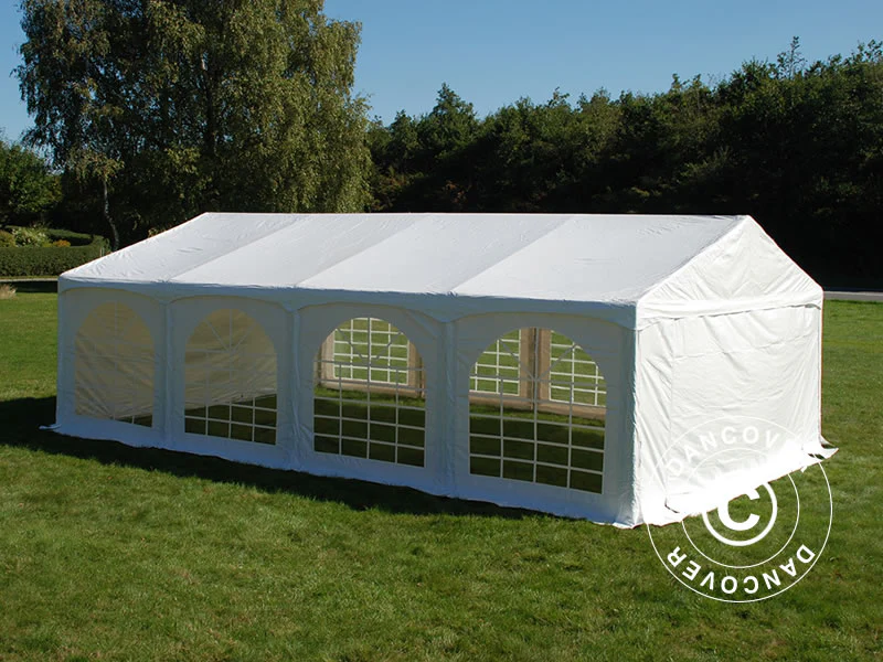 Namiot imprezowy Original 4x8m PVC 900, "Arched", Biały - Image 2