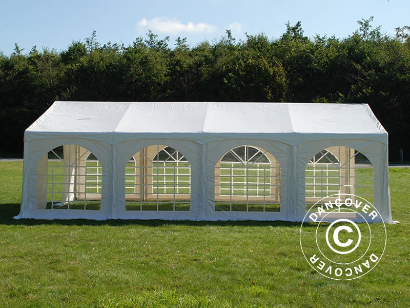 Namiot imprezowy Original 4x8m PVC 900, "Arched", Biały - Image 3