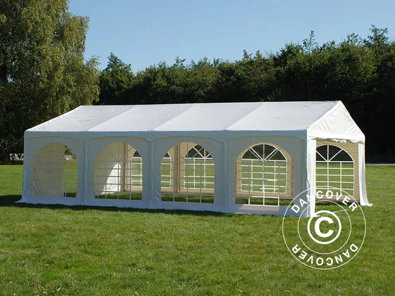 Namiot imprezowy Original 4x8m PVC 900, "Arched", Biały - Image 4