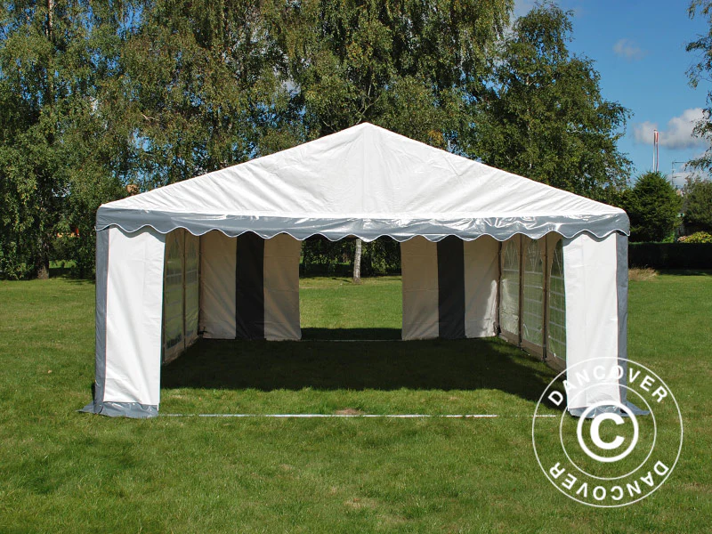 Namiot imprezowy Original 4x8m PVC 900, Szary/Biały - Image 4