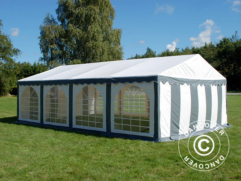 Namiot imprezowy Original 4x8m PVC 900, Szary/Biały - Image 6