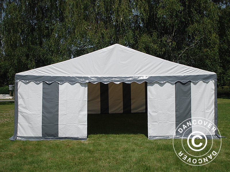 Namiot imprezowy Original 5x10m PVC 900, Szary/Biały - Image 10