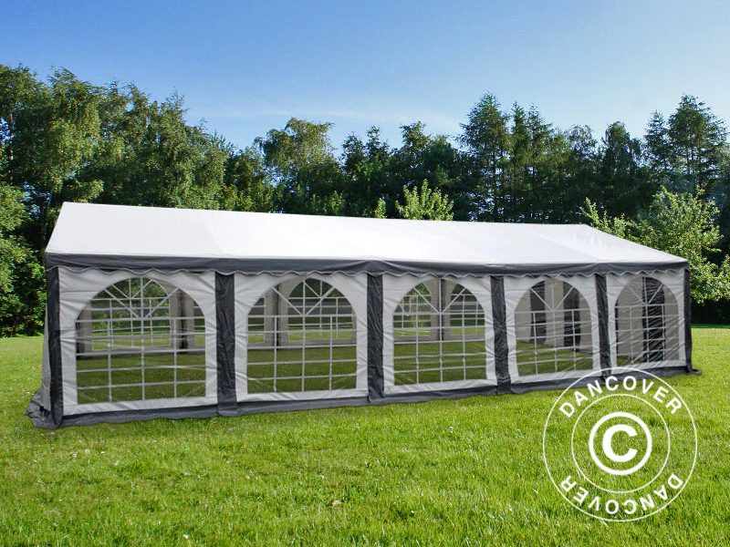 Namiot imprezowy Original 5x10m PVC 900, Szary/Biały - Image 5