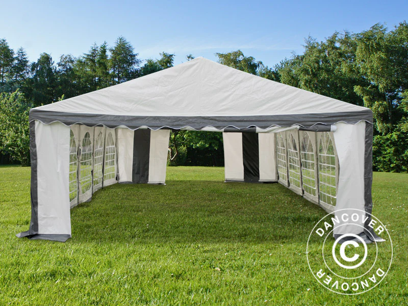 Namiot imprezowy Original 5x10m PVC 900, Szary/Biały - Image 6