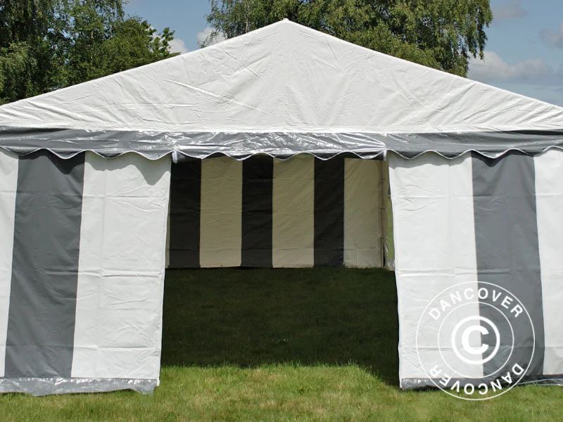 Namiot imprezowy Original 5x10m PVC 900, Szary/Biały - Image 8
