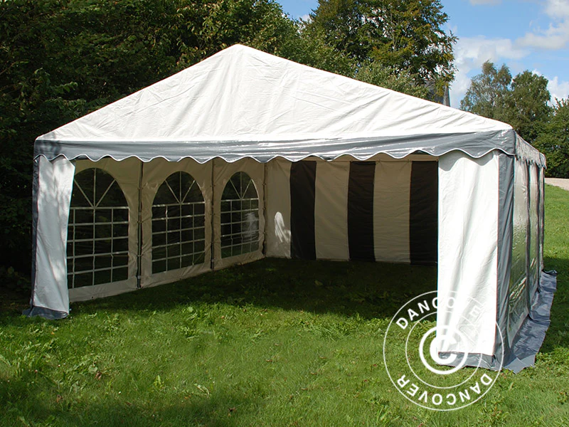 Namiot imprezowy Original 5x6m PVC 900, Szary/Biały - Image 11