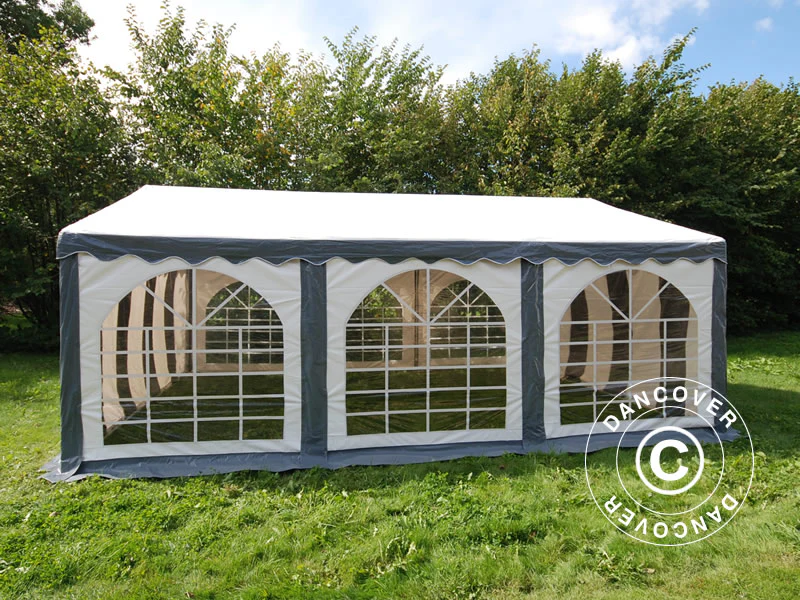 Namiot imprezowy Original 5x6m PVC 900, Szary/Biały - Image 2