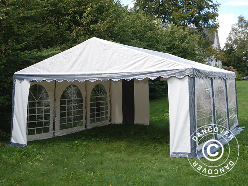 Namiot imprezowy Original 5x6m PVC 900, Szary/Biały - Image 4