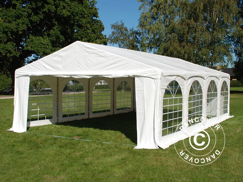 Namiot imprezowy Original 5x8m PVC 900, "Arched", Biały - Image 2