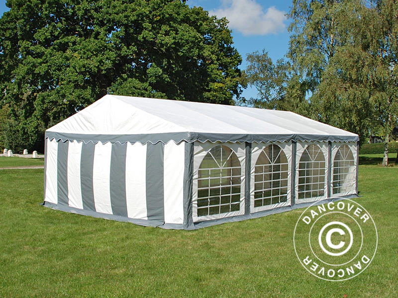 Namiot imprezowy Original 5x8m PVC 900, Szary/Biały - Image 12
