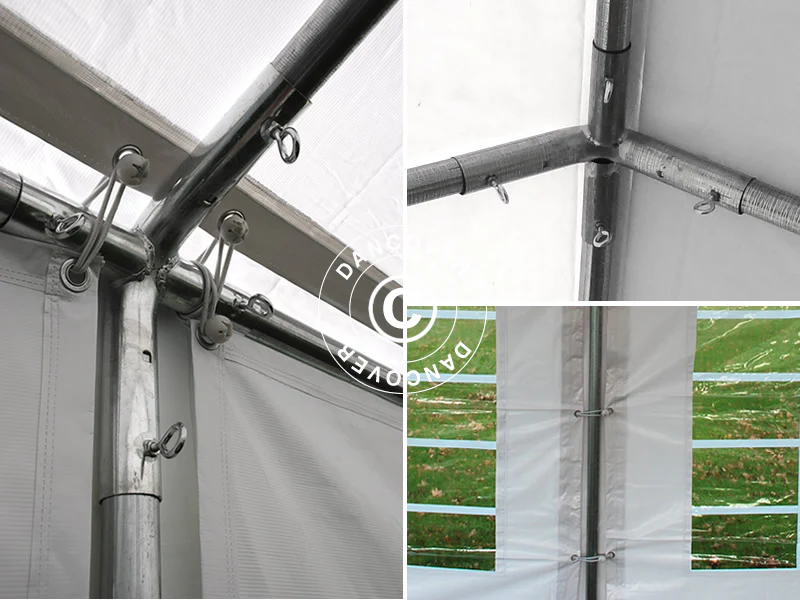 Namiot imprezowy Original 5x8m PVC 900, Szary/Biały - Image 16