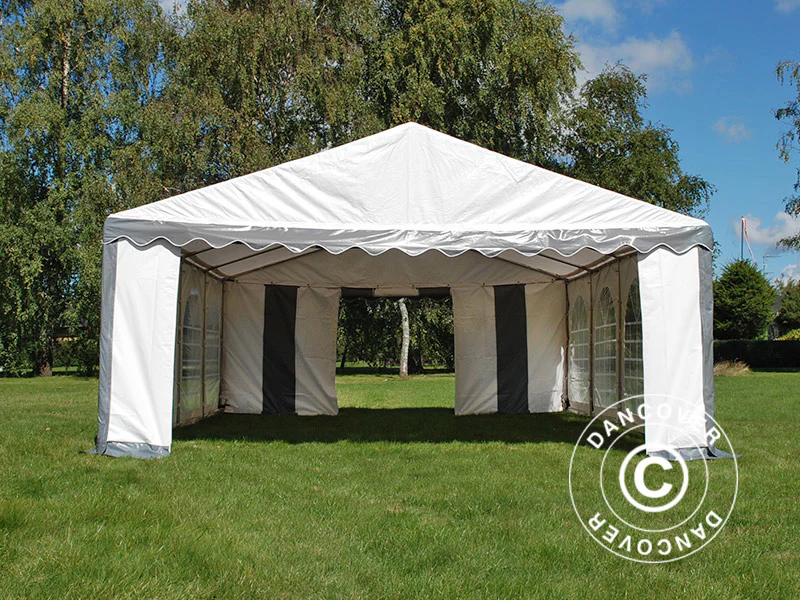 Namiot imprezowy Original 5x8m PVC 900, Szary/Biały - Image 2